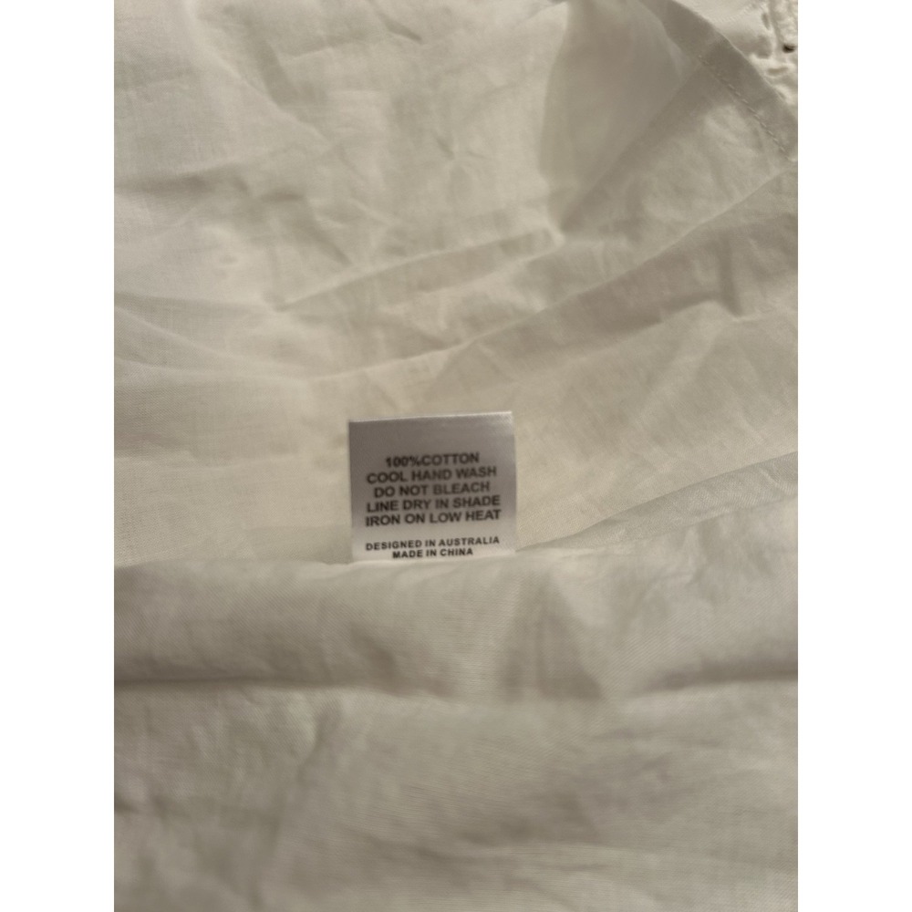 Kavari AU Women's Cotton White Eyelet Dress Size Medium - Picture 12 of 14